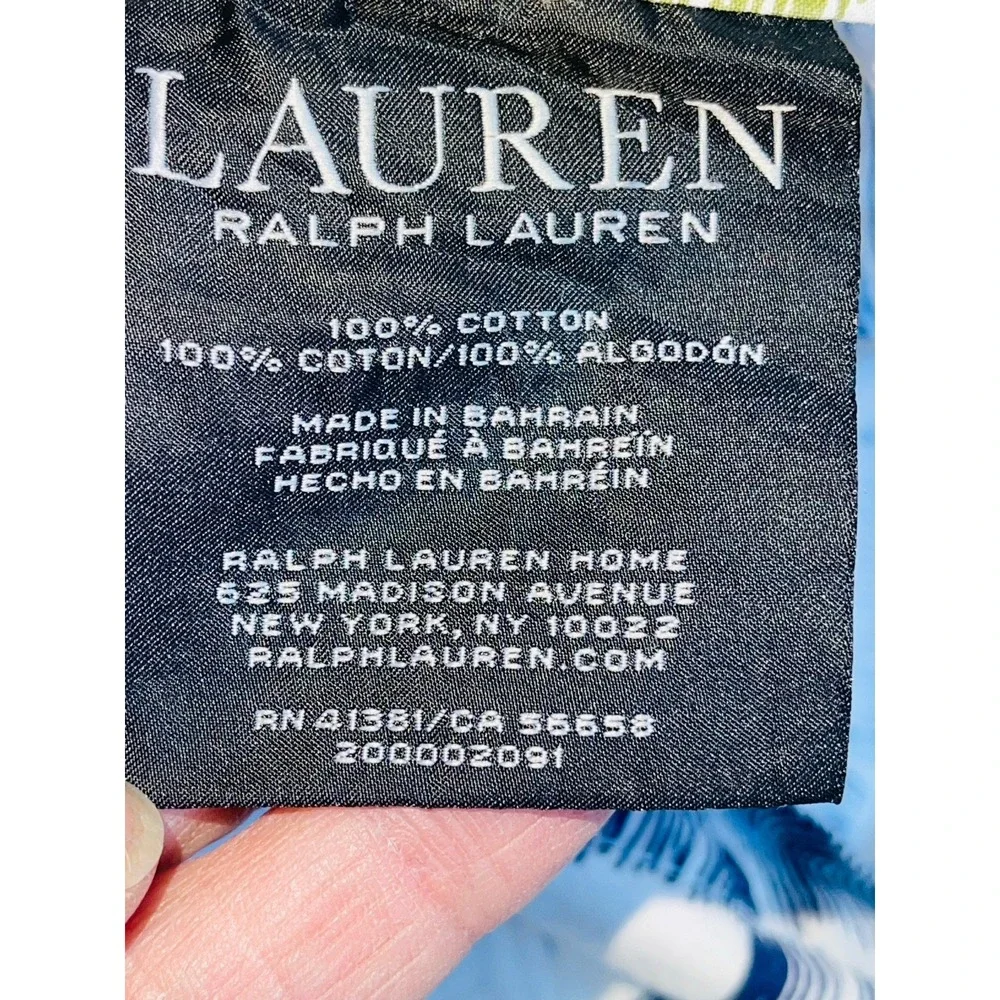 Ralph Lauren Isadora Floral Queen Duvet Cover 100% Cotton W/2 Pillow Cases RWB